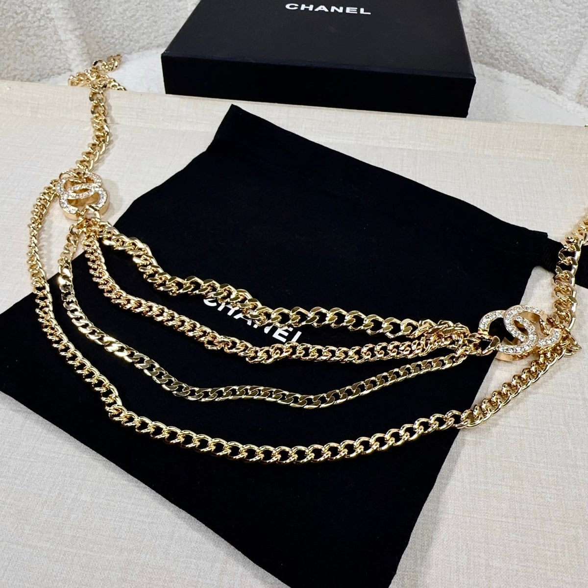 Chanel 2026 Triple-Chain Belt 215751
