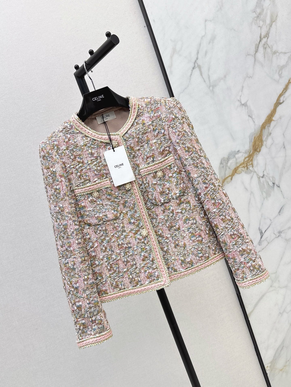 Chanel 2026 Self-Portrait Jacket Pink Tweed
