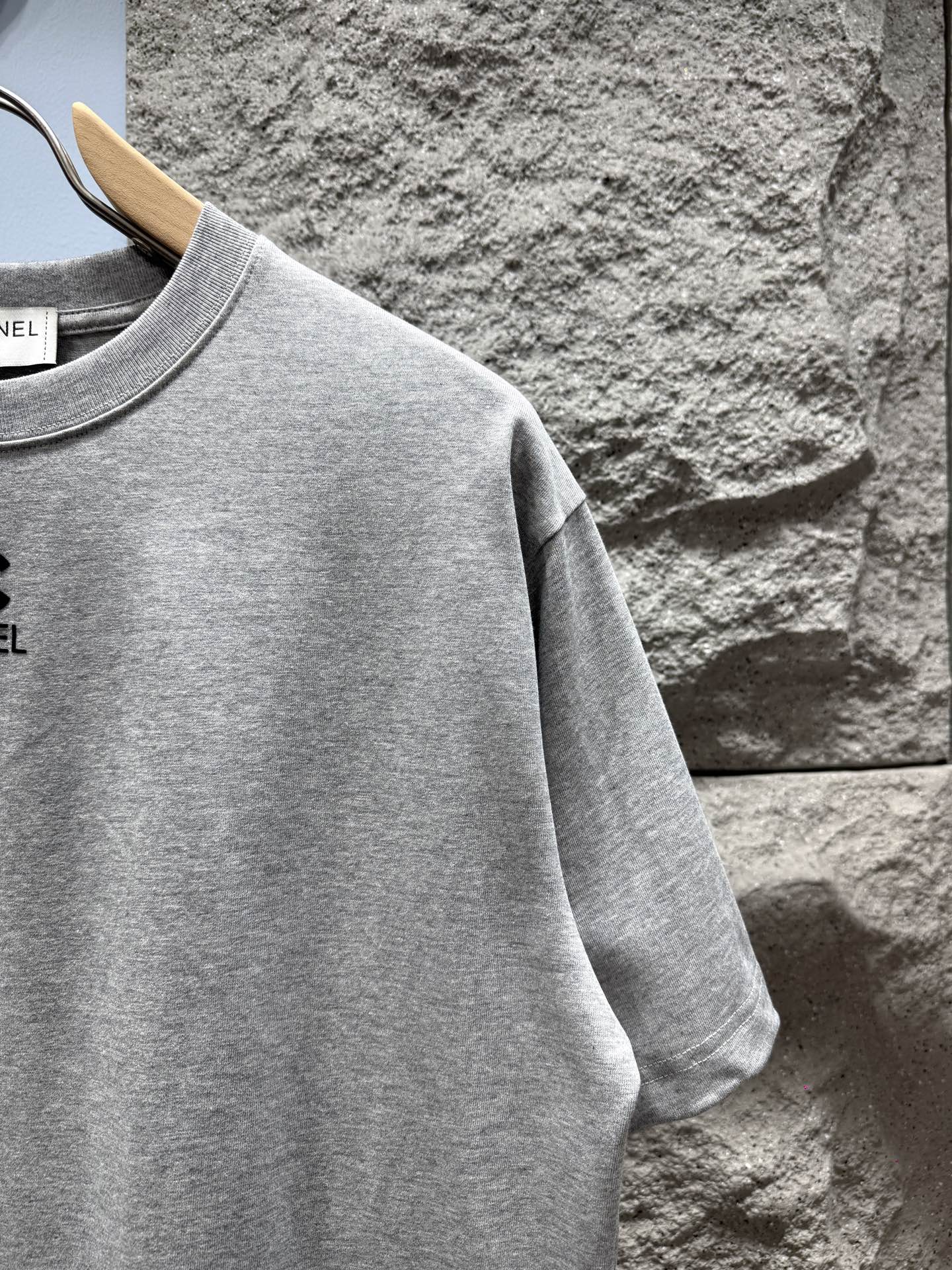 CC 2026  Short-Sleeve T-Shirt Light Gray Pure Cotton 592118