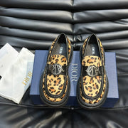 CD EXPLORER ICON LOAFER BLACK AND BRONZE FUR
