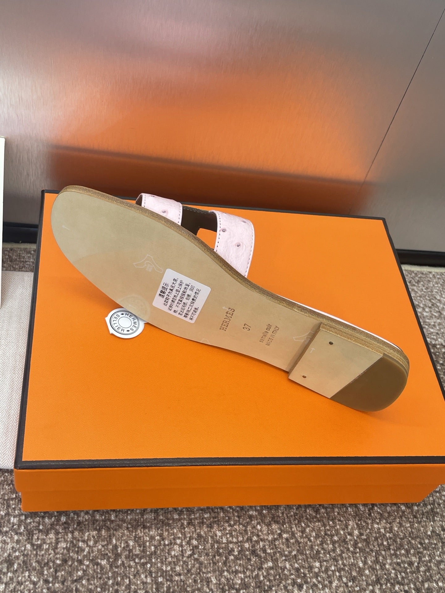 HM Oran Sandals Pink Cowhide 320091