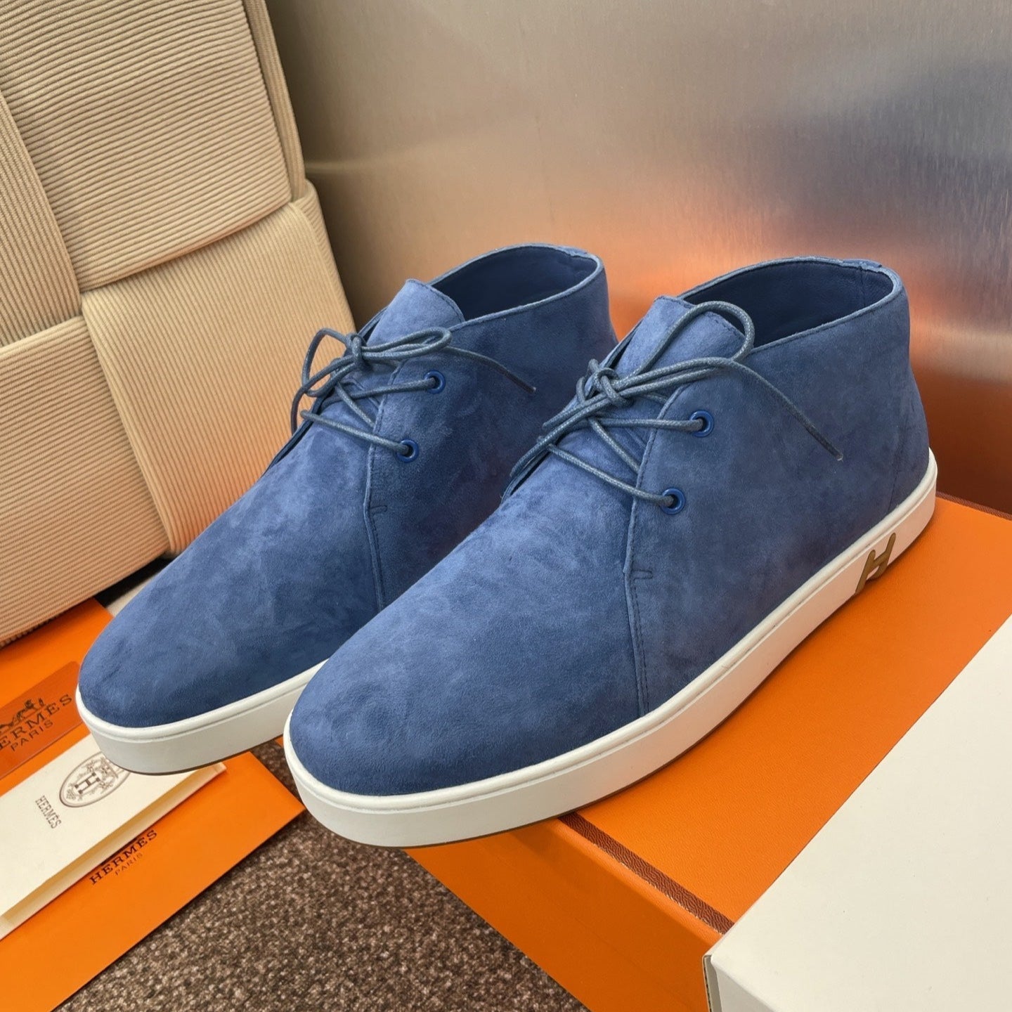 HM 25 Klicker Sneaker Blue Suede 373013