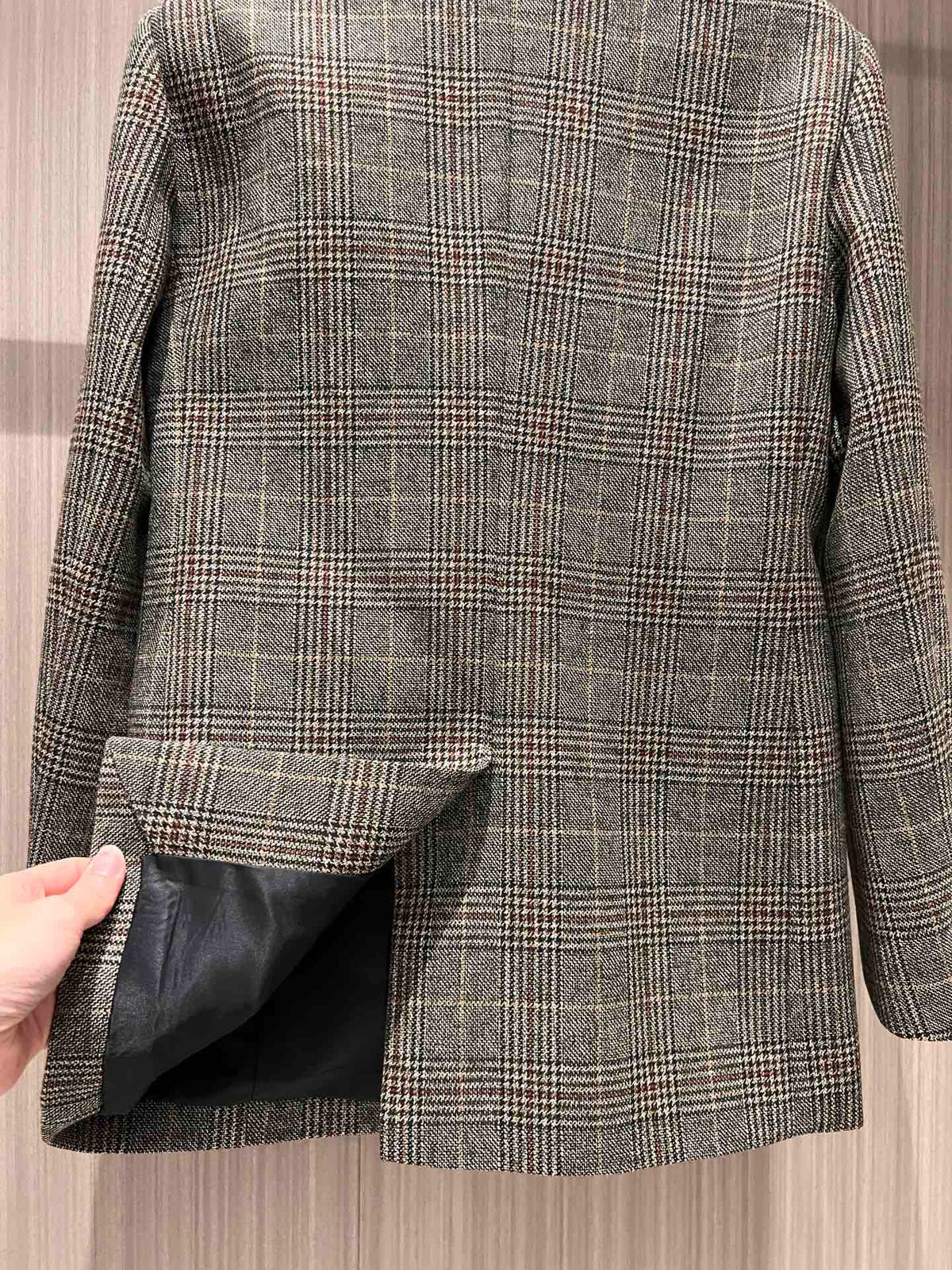 Gucci Plaid Suit Jacket Wool