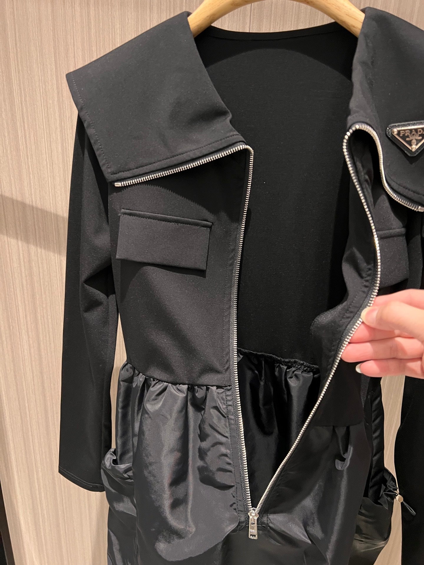 Prada Dress Black Cotton Polyester