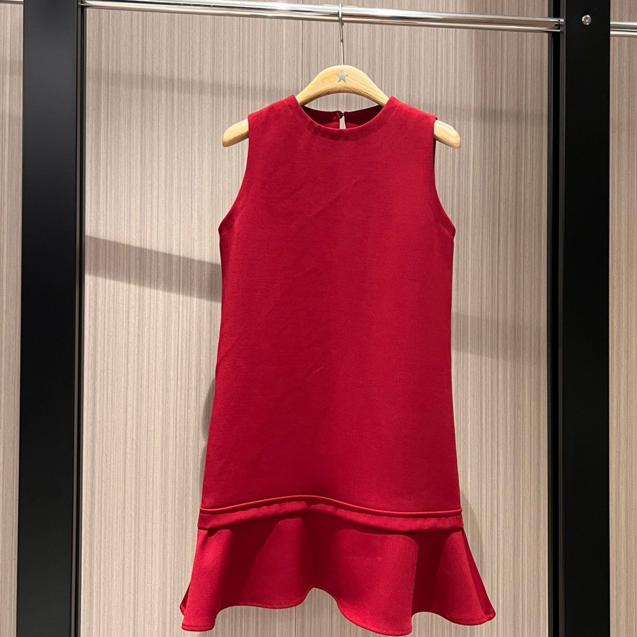 Gucci Sleeveless Vest Dress Red Polyester Fiber