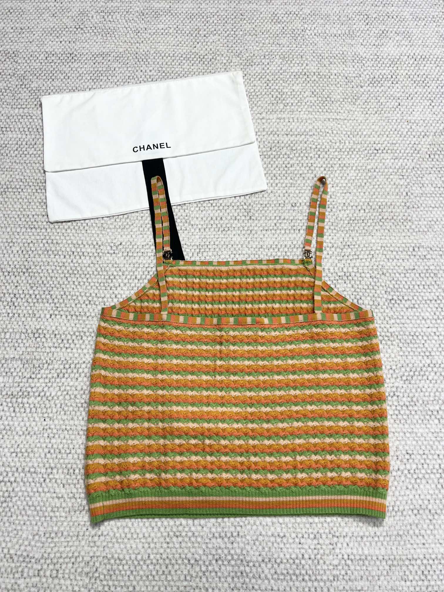 CC Tank Top Multicolor Wool Cashmere