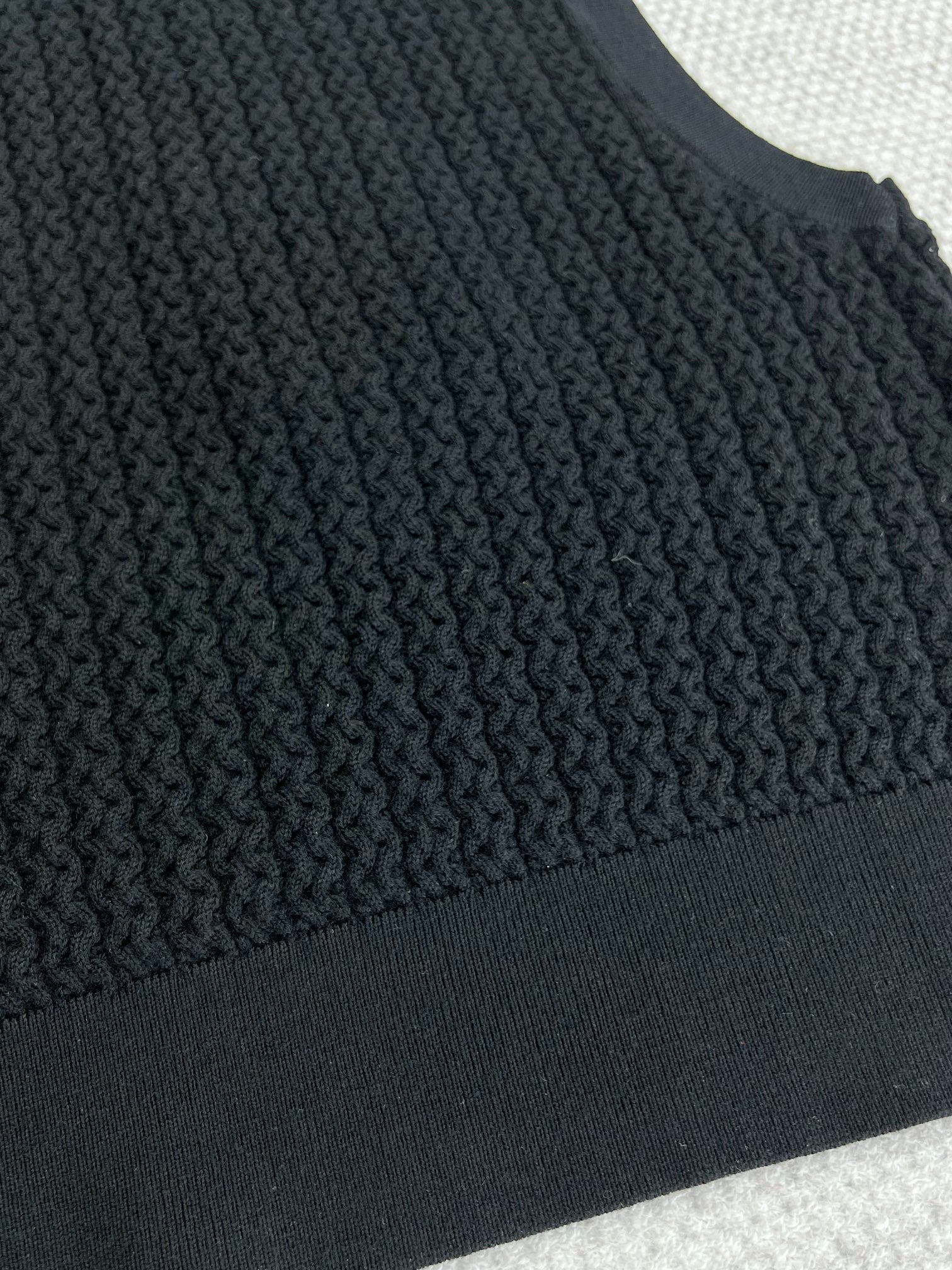 CC Vest Black Wool