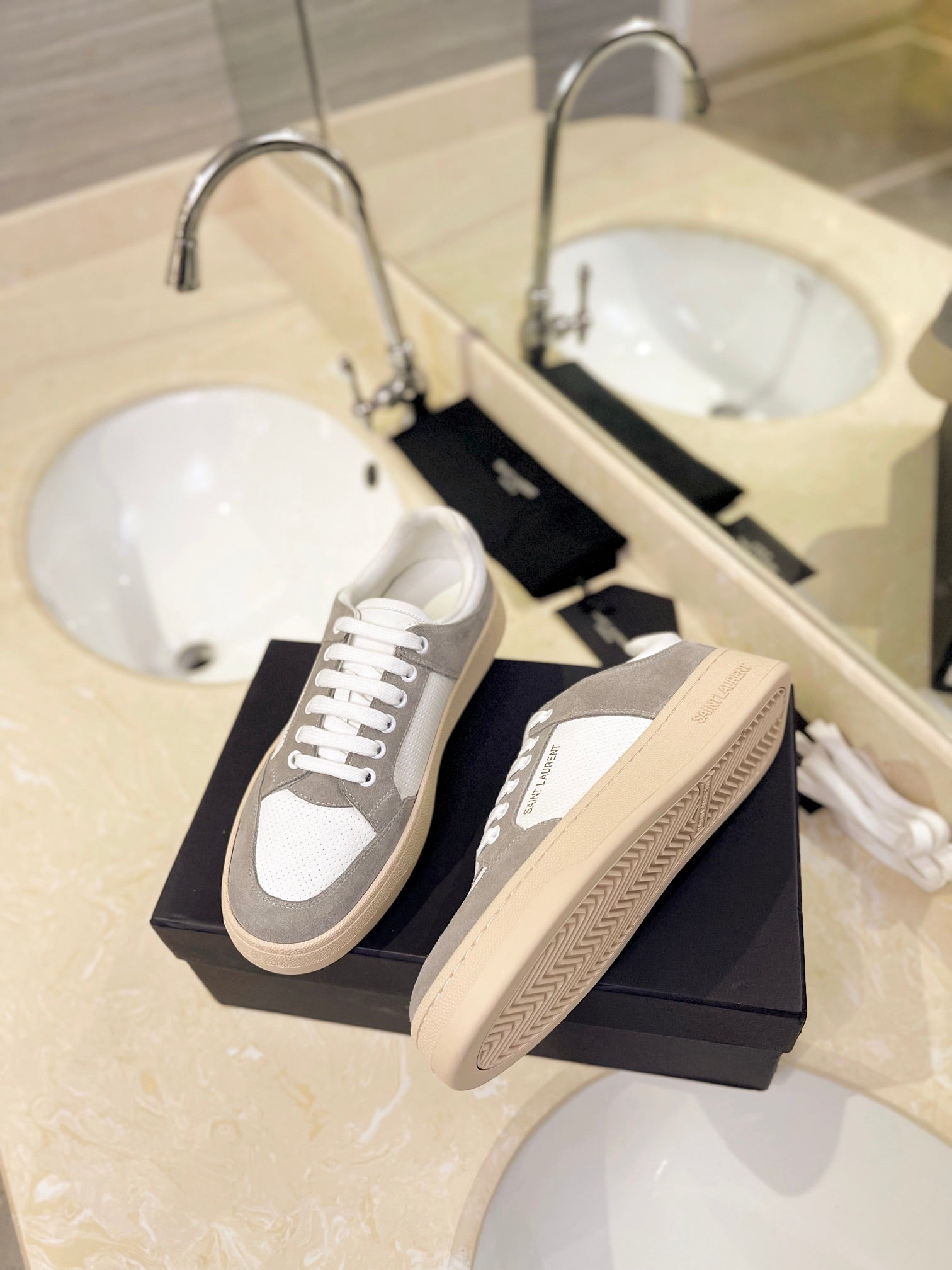 SL SL/61 SNEAKERS CAMEL SUEDE