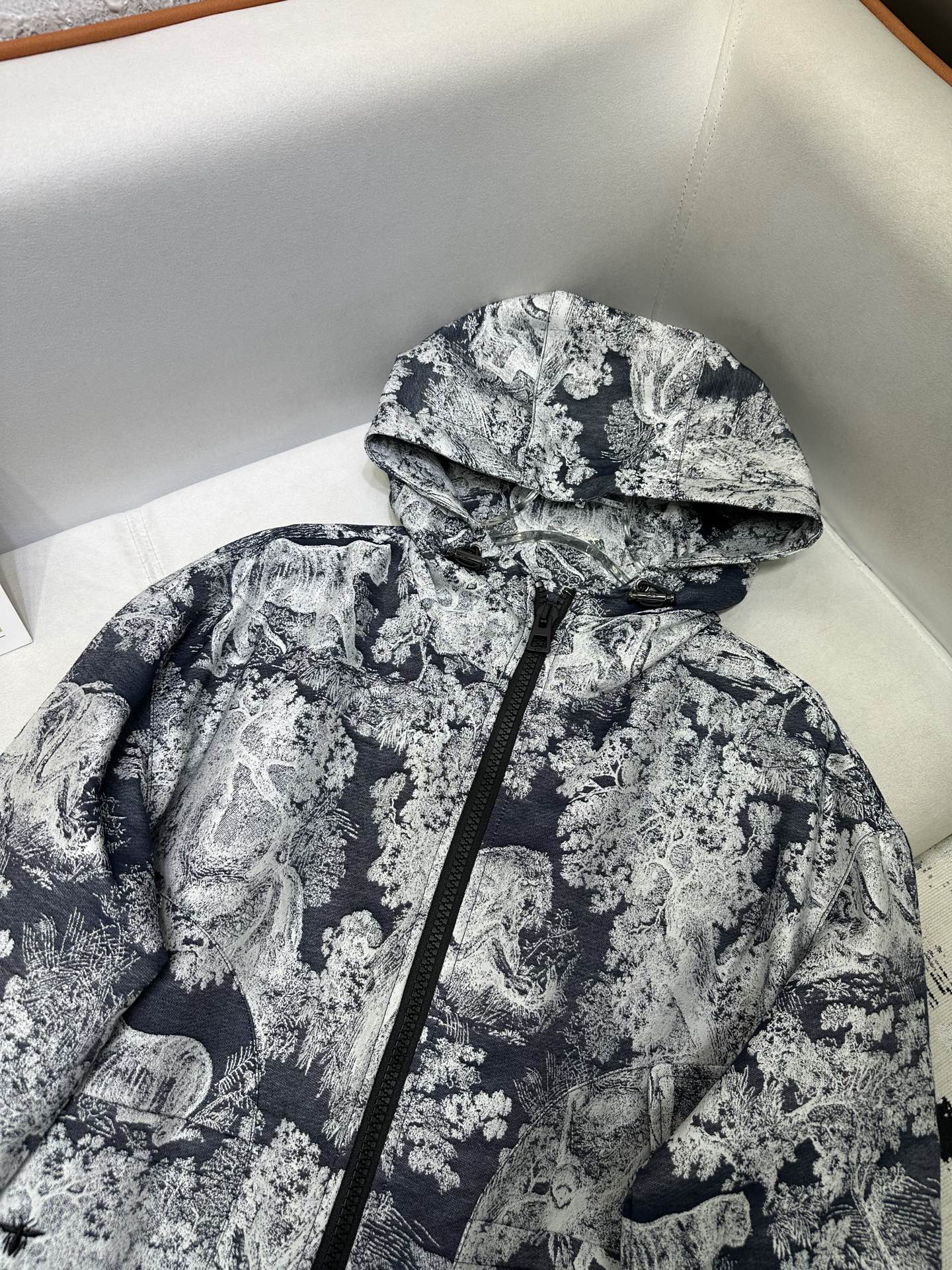 CD 25 Tiger Garden Jacket Blue Polyester