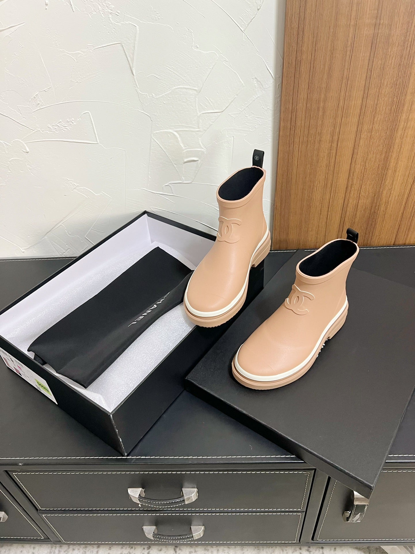 CC Ankle Boots Dark Beige Natural Rubber 949631