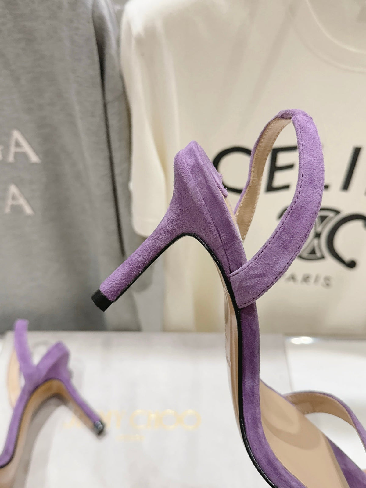 Jimmy Choo 2026 Jenn Sandals 85mm Suede Sheepskin 946209