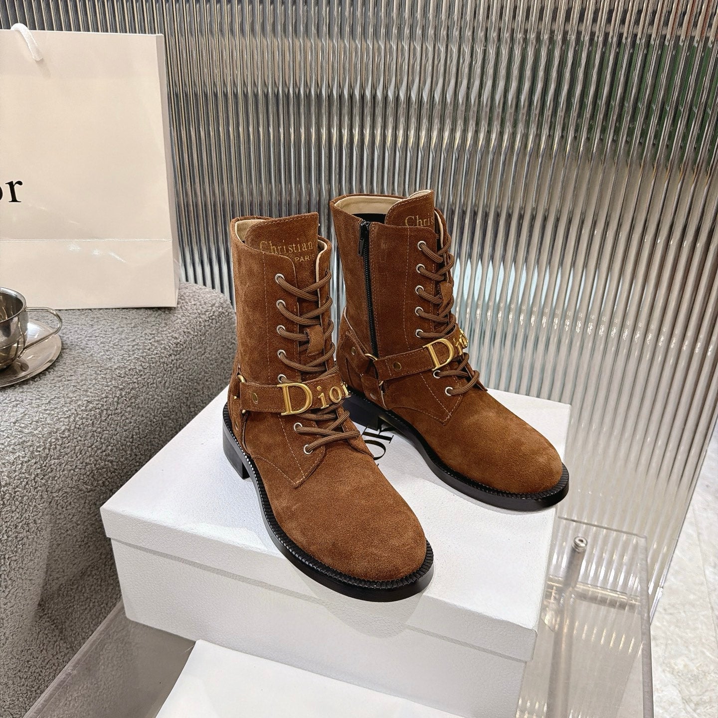 Dior 2026 Ankle Boots 35mm Suede Calfskin 927505
