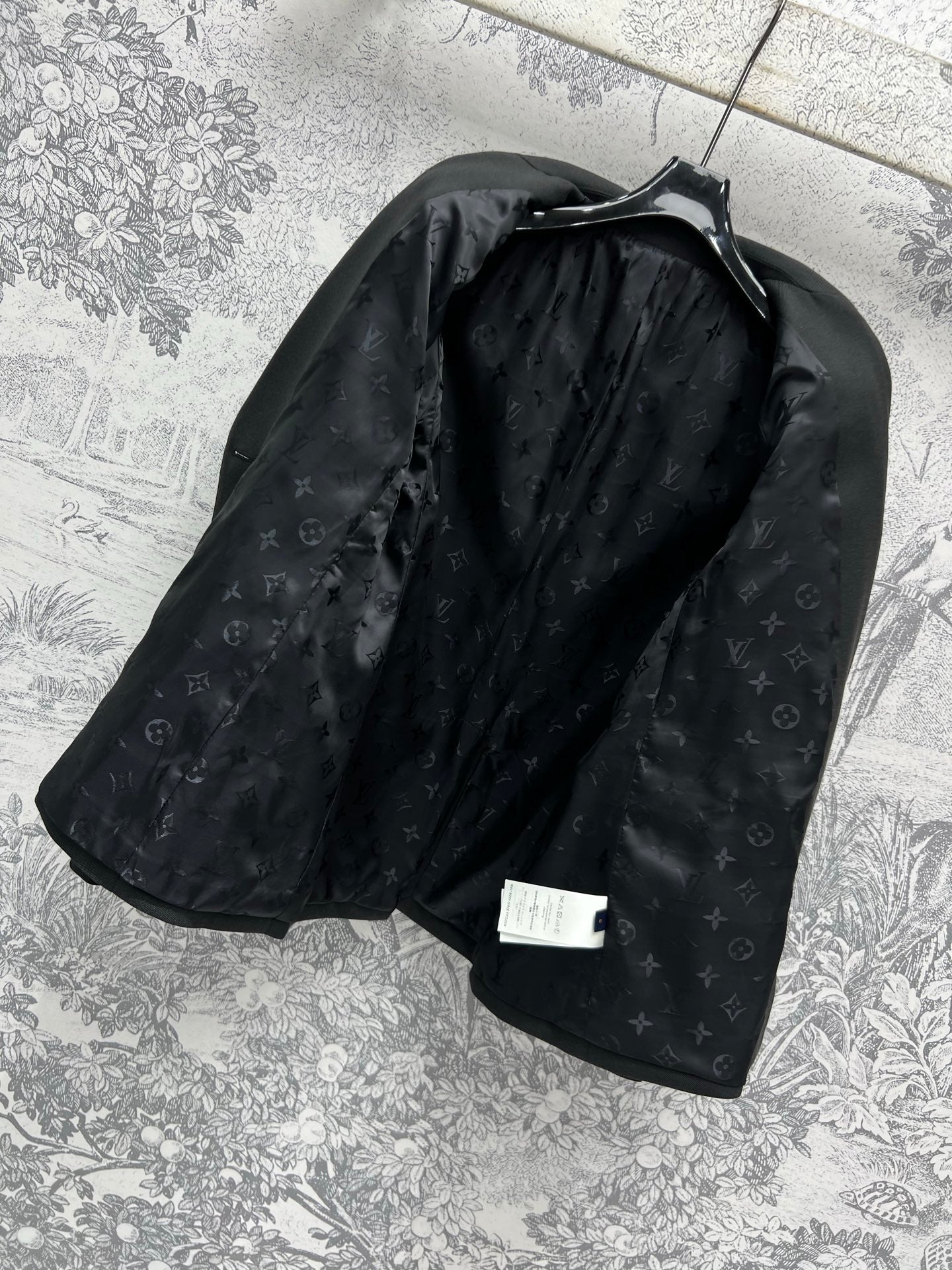 LV 25 Flower Vest Black Polyamide Wool