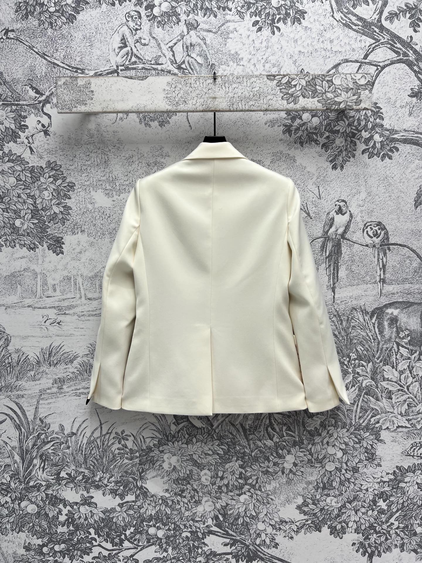 LV 25 Flower Vest White Polyamide Wool