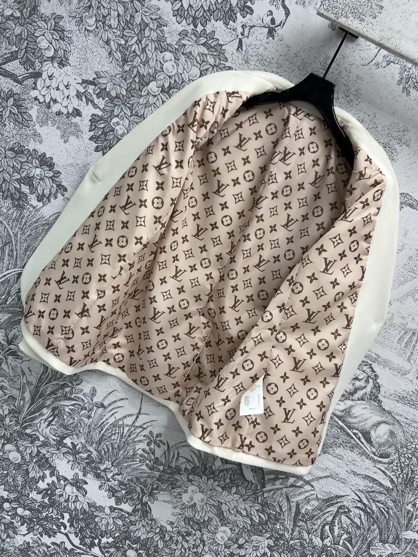 LV 25 Flower Vest White Polyamide Wool