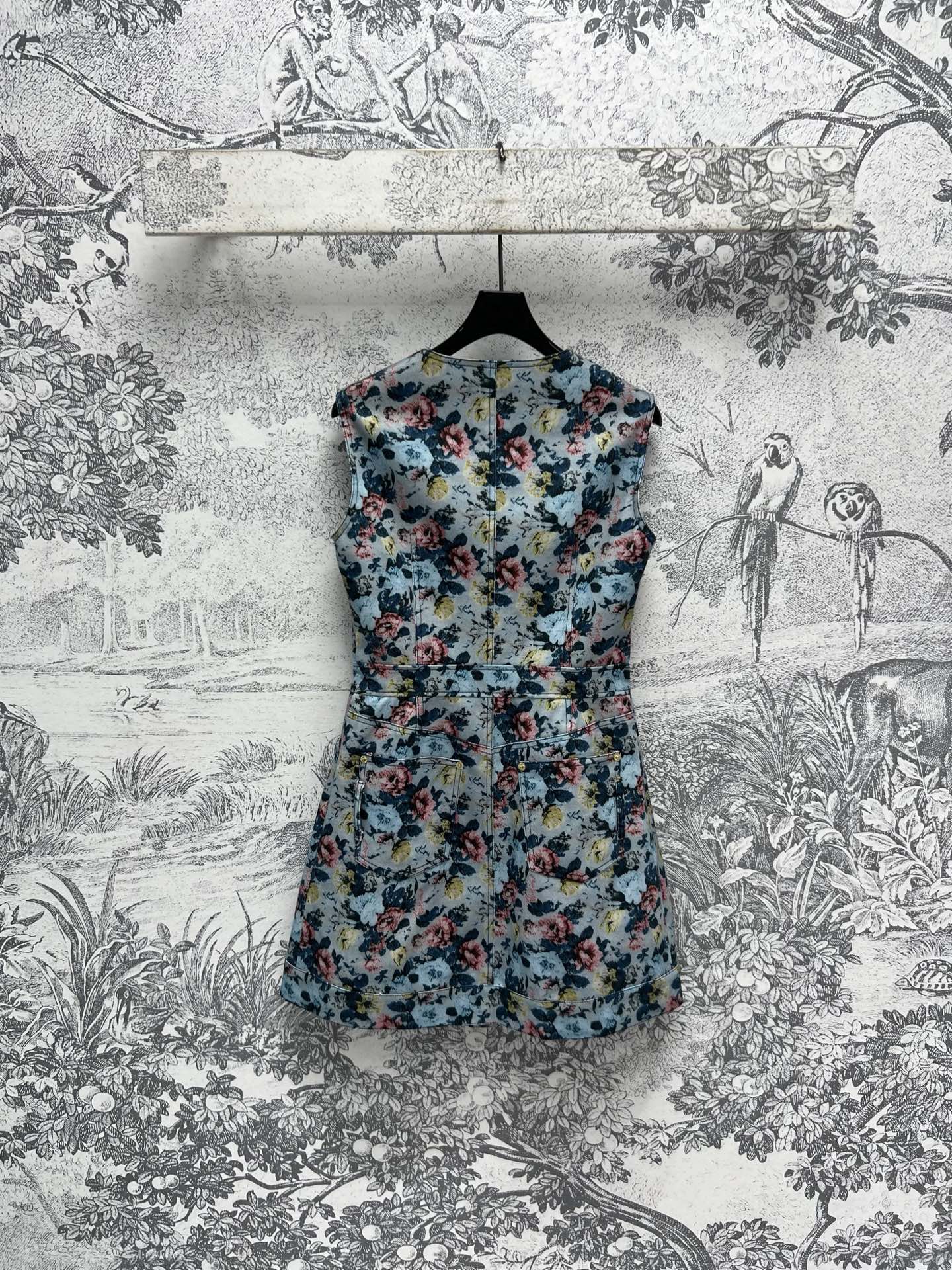 LV 25 Floral Dress Multicolor Polyester