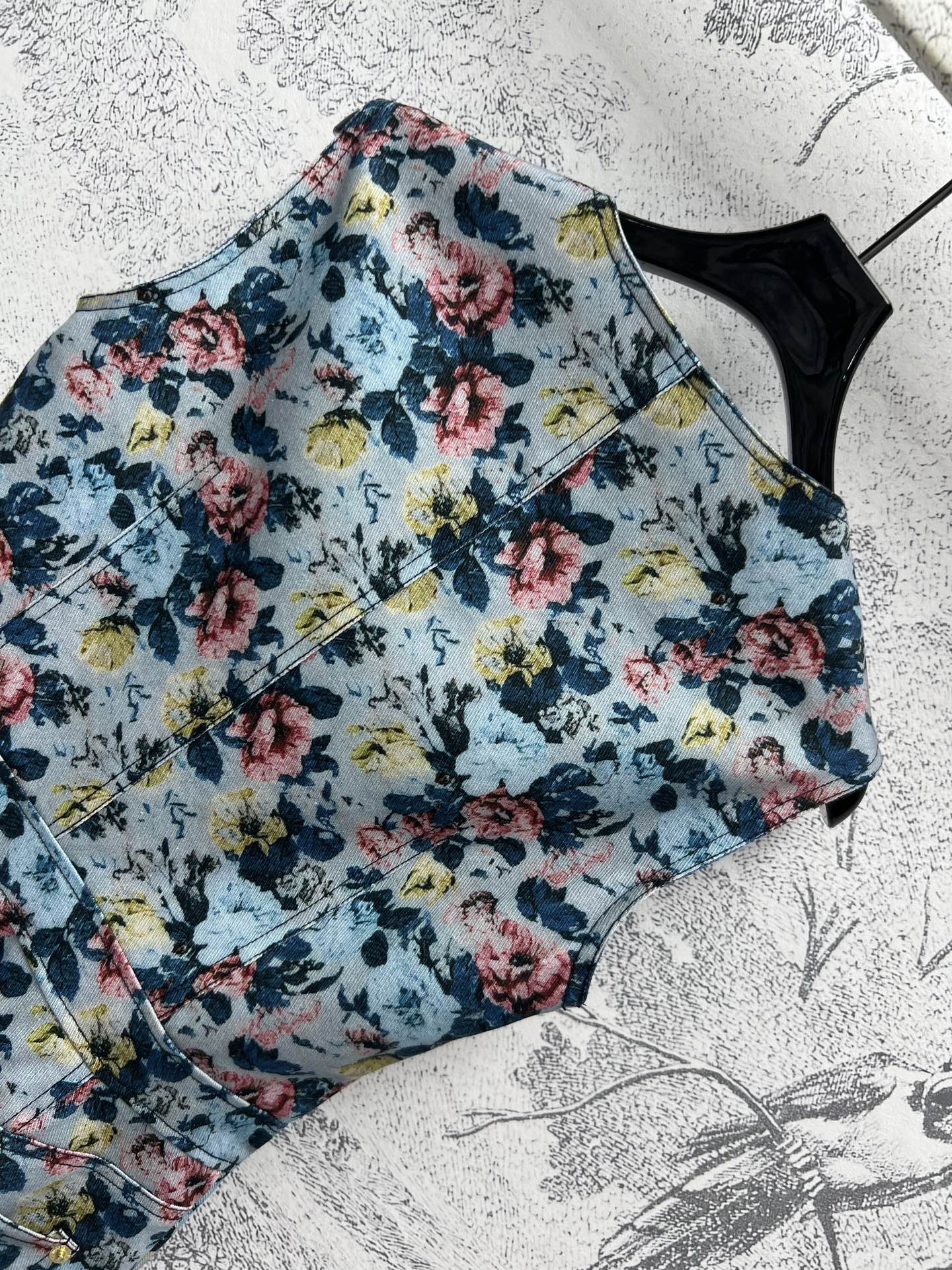 LV 25 Floral Dress Multicolor Polyester