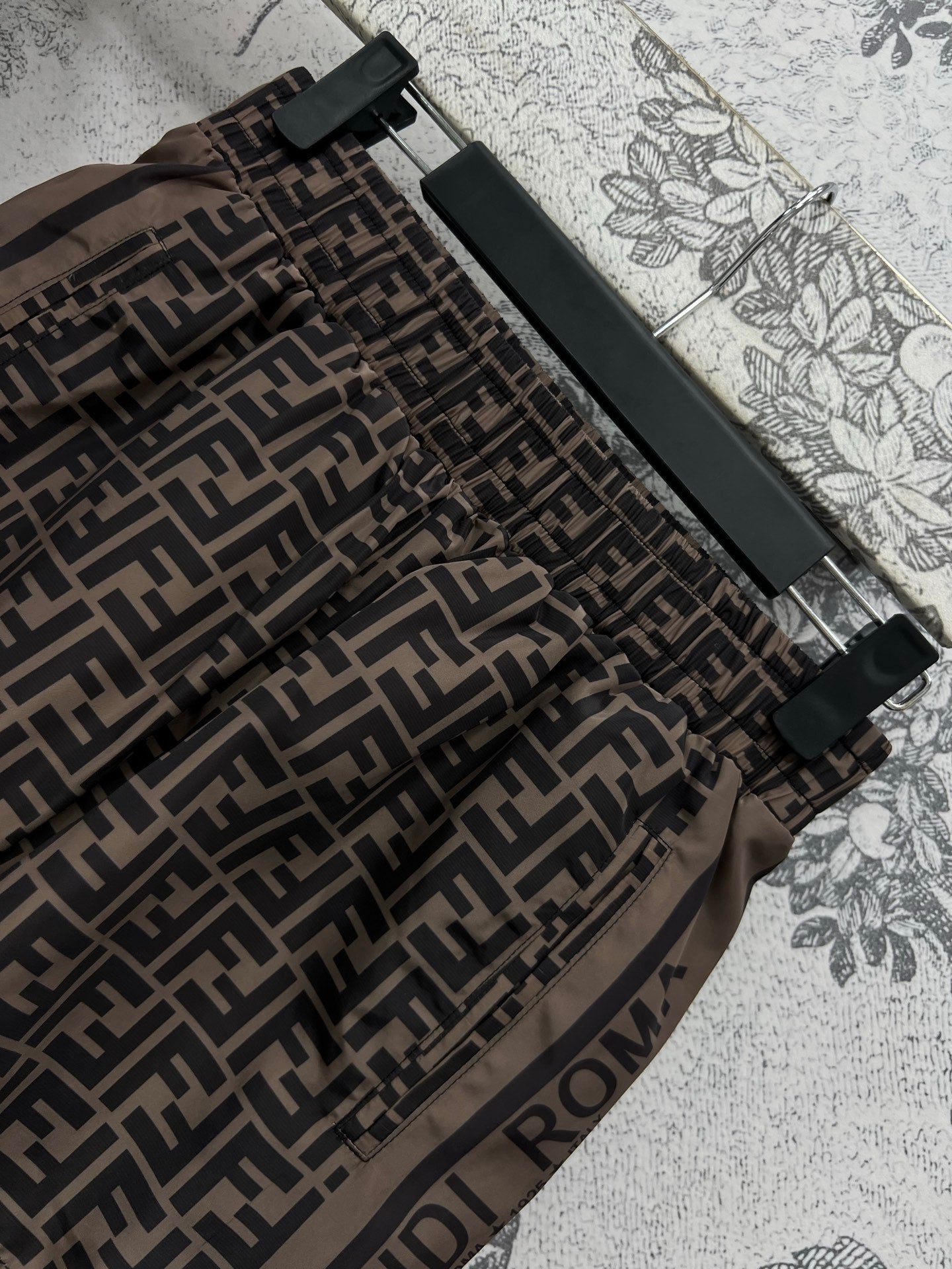 Fendi 25 Monogram Set Brown Black Polyester