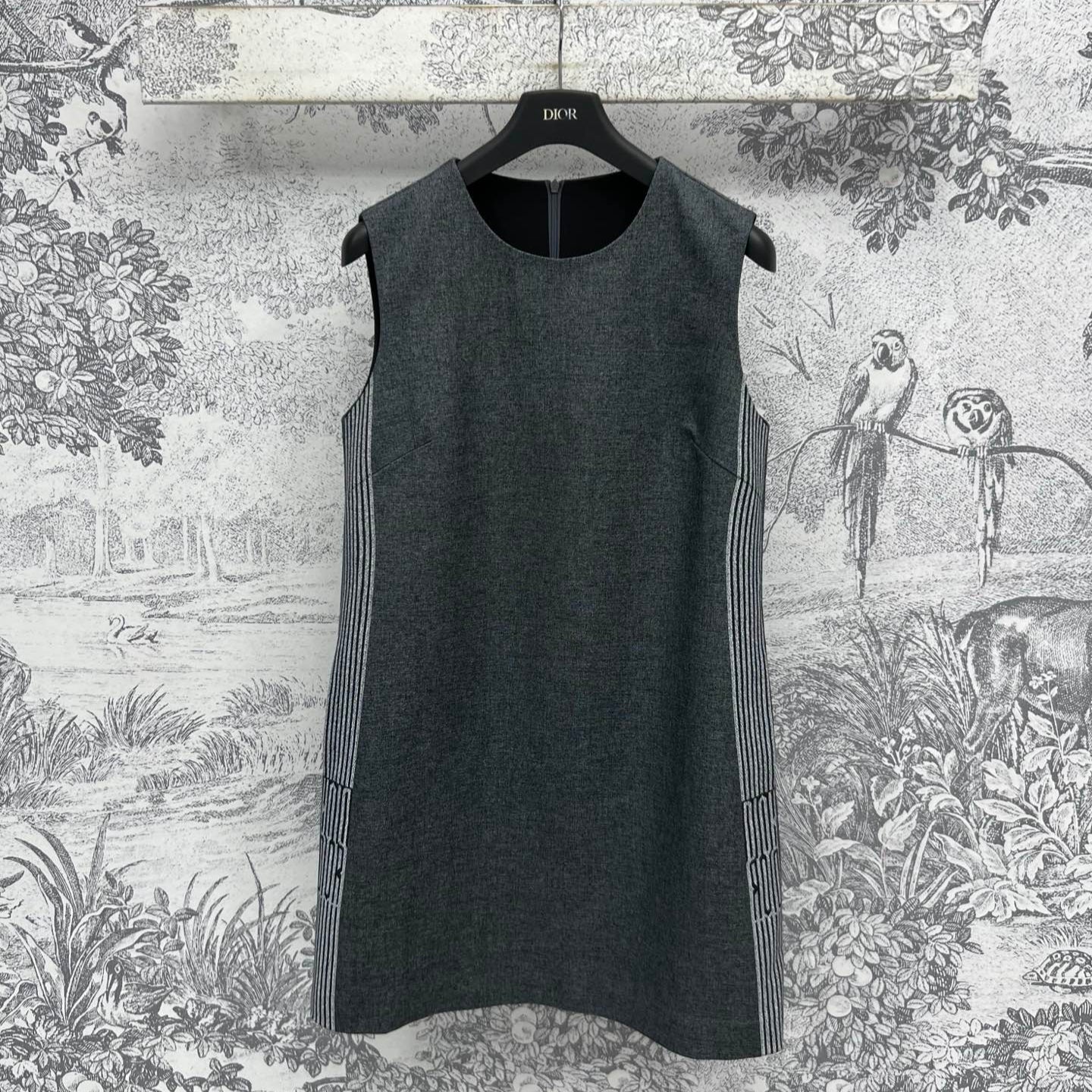 CD 25 Vest Dress Dark Grey Polyester Cotton
