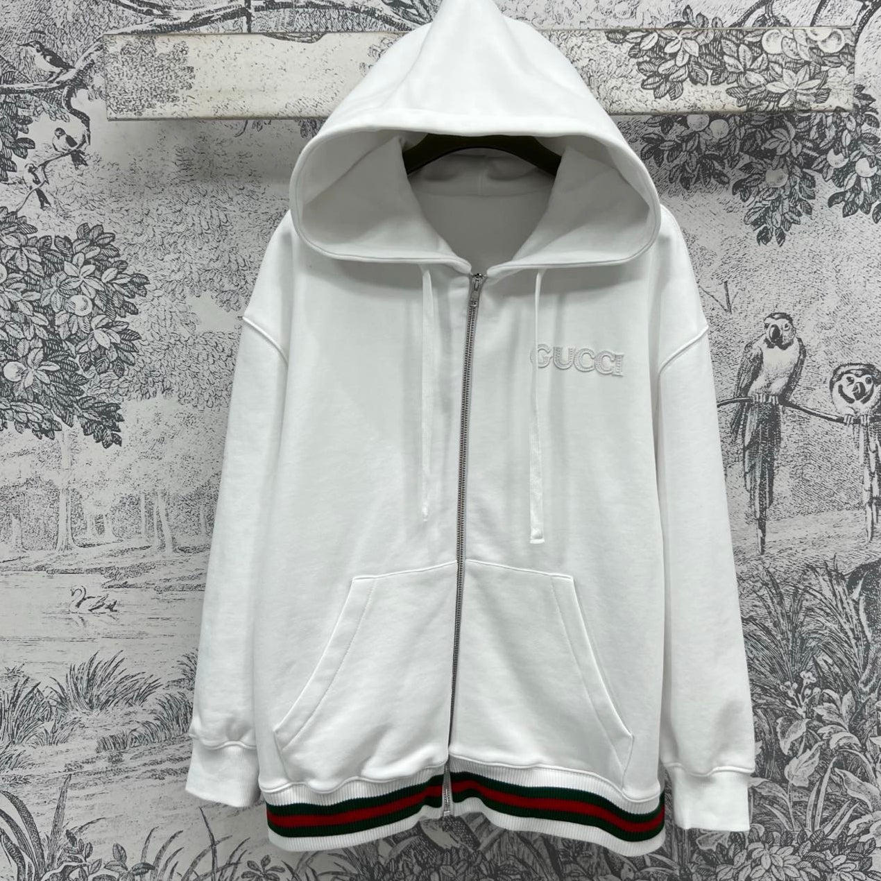 Gucci 2025 Sweatshirt Jacket White Cotton