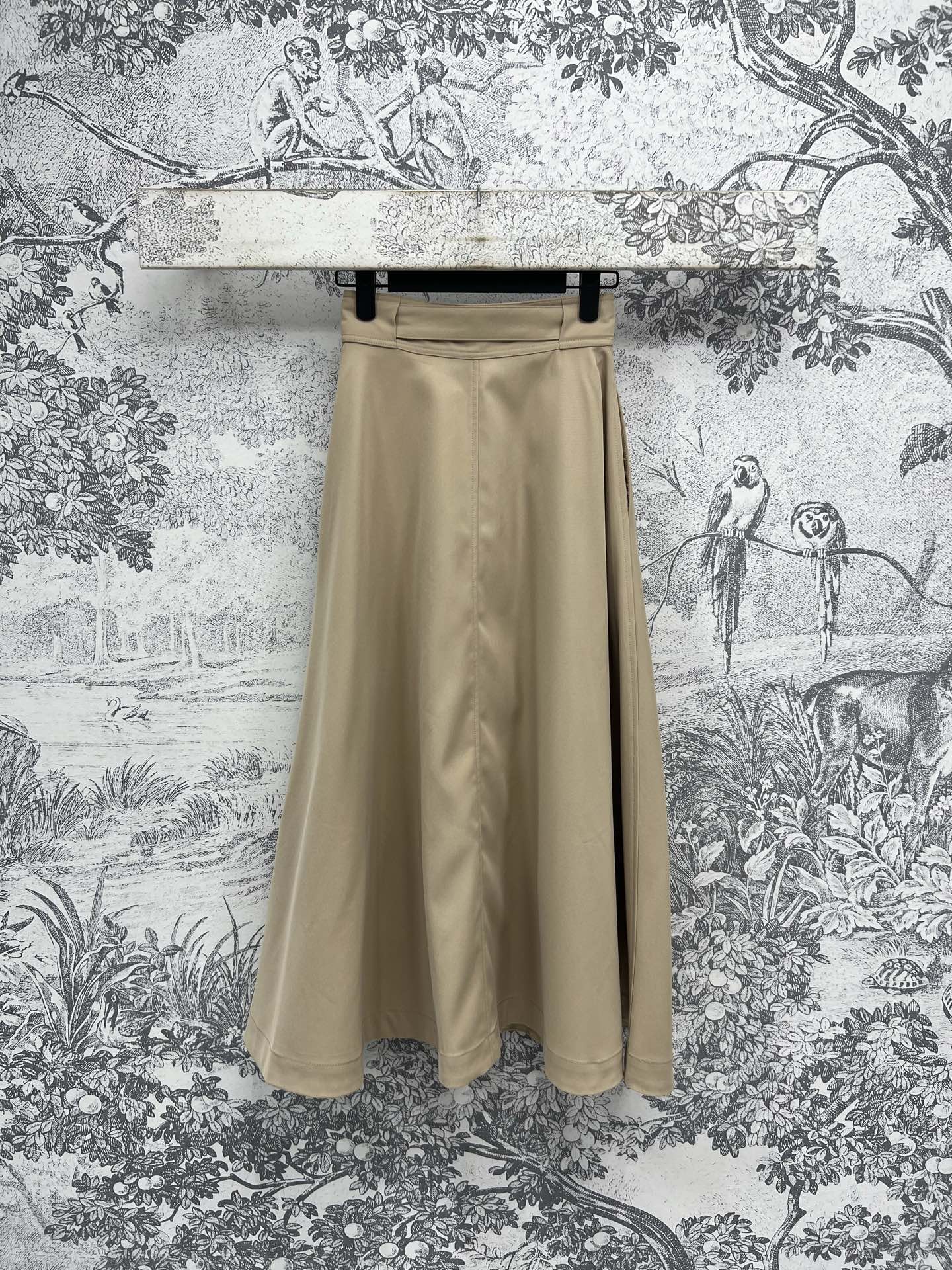 CD 25 Belt Skirt Khaki Polyester