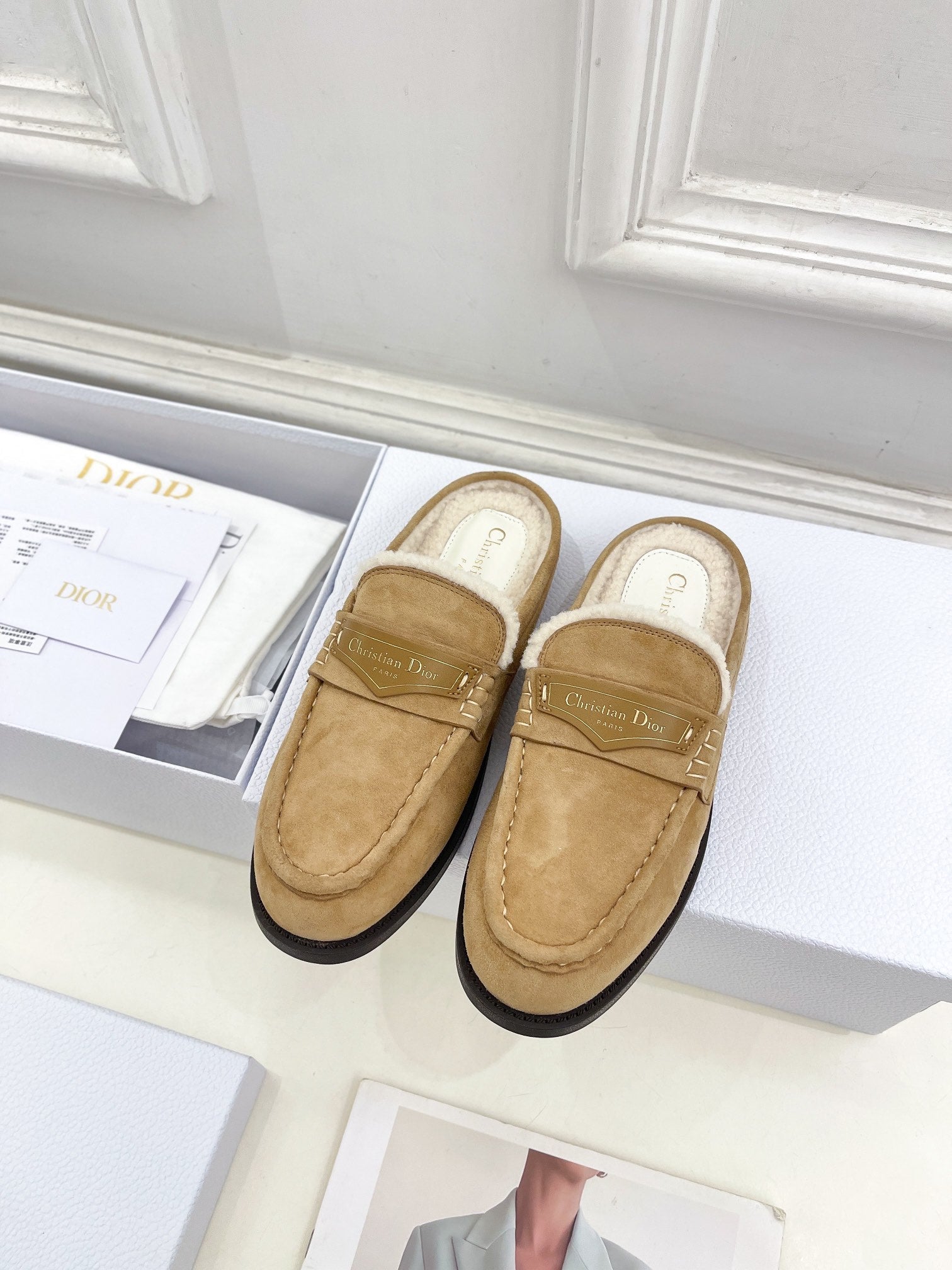 CD Boy Mule Light Brown Suede