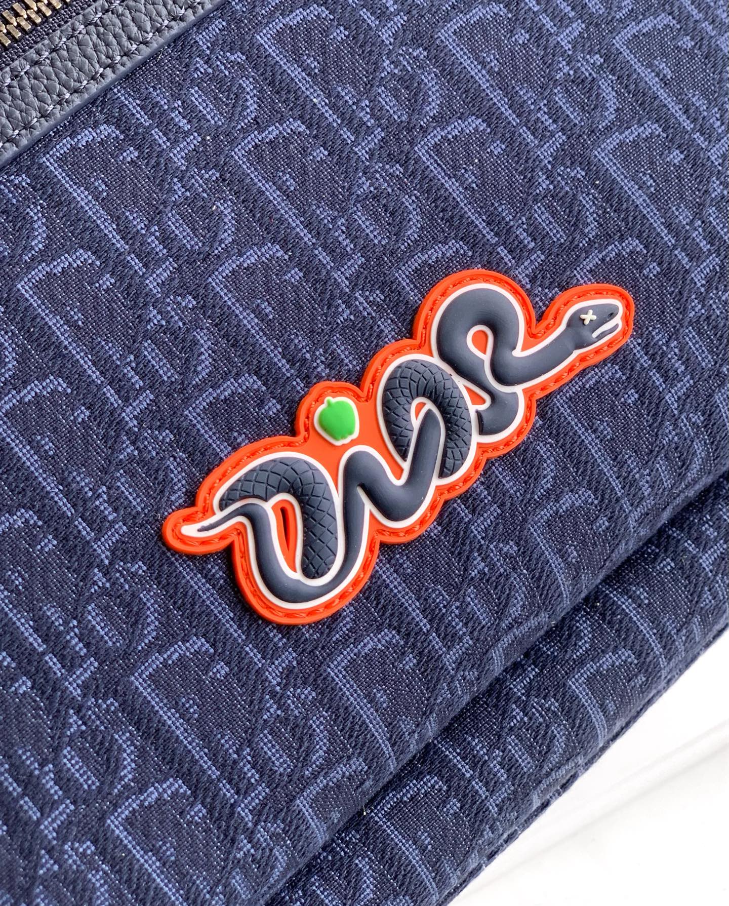 Dior  Rider 2.0 Zipper Backpack Navy Blue Cowhide 336223