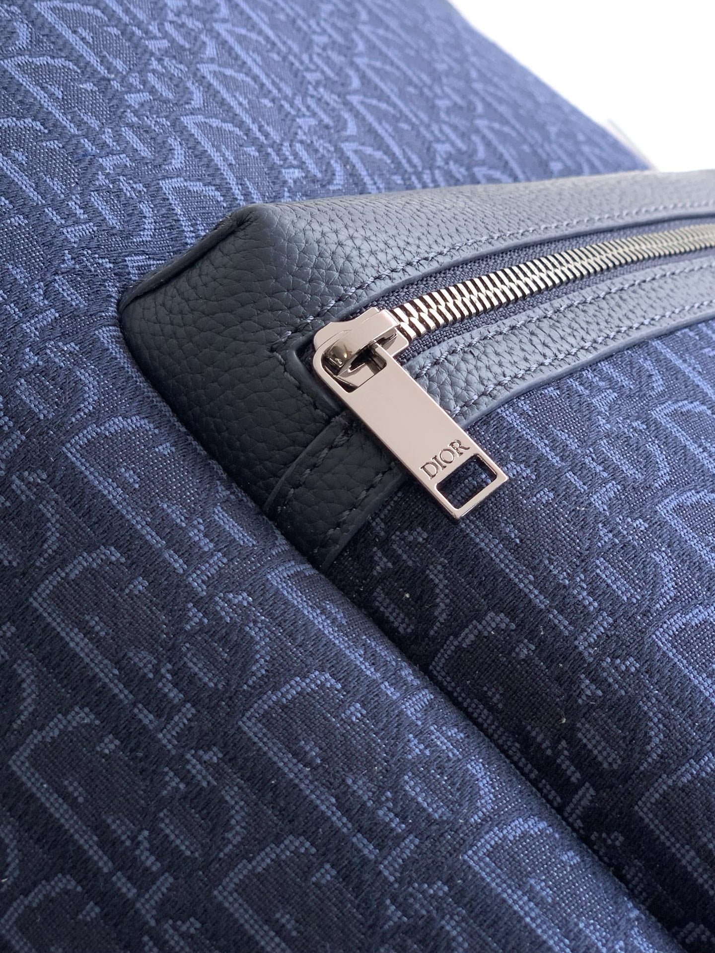 Dior  Rider 2.0 Zipper Backpack Navy Blue Cowhide 336223