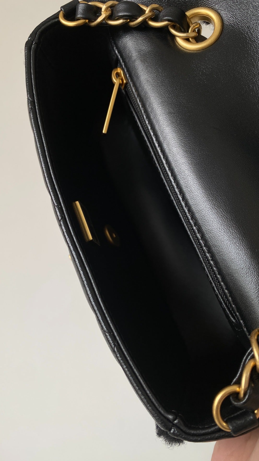 Chanel 25 Shearling Bag Black Wool Lambskin