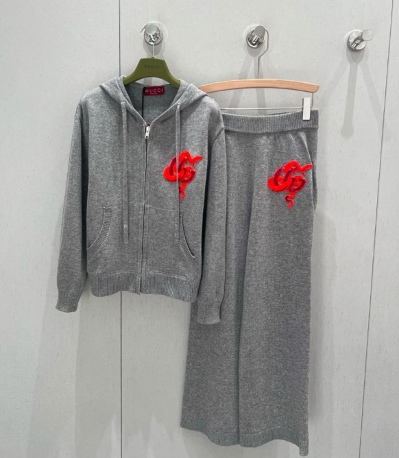 Gucci 25 Set Gray Wool 209933