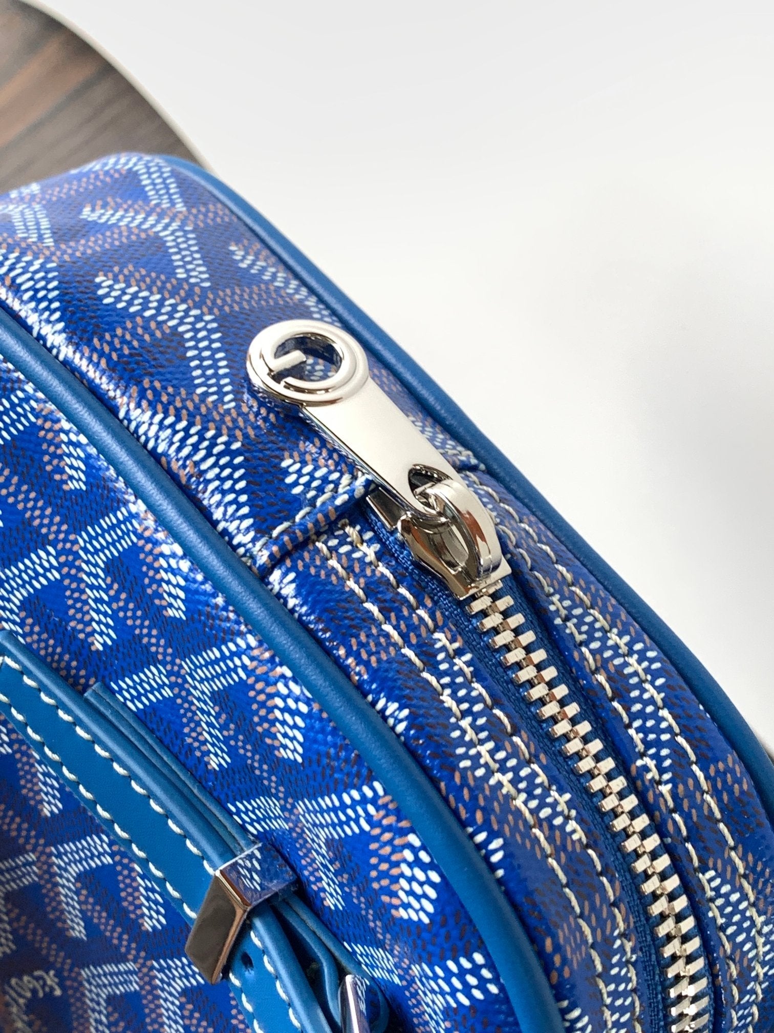 GOYA SECOND-HAND TOAST BAG 21CM SKY BLUE CANVAS