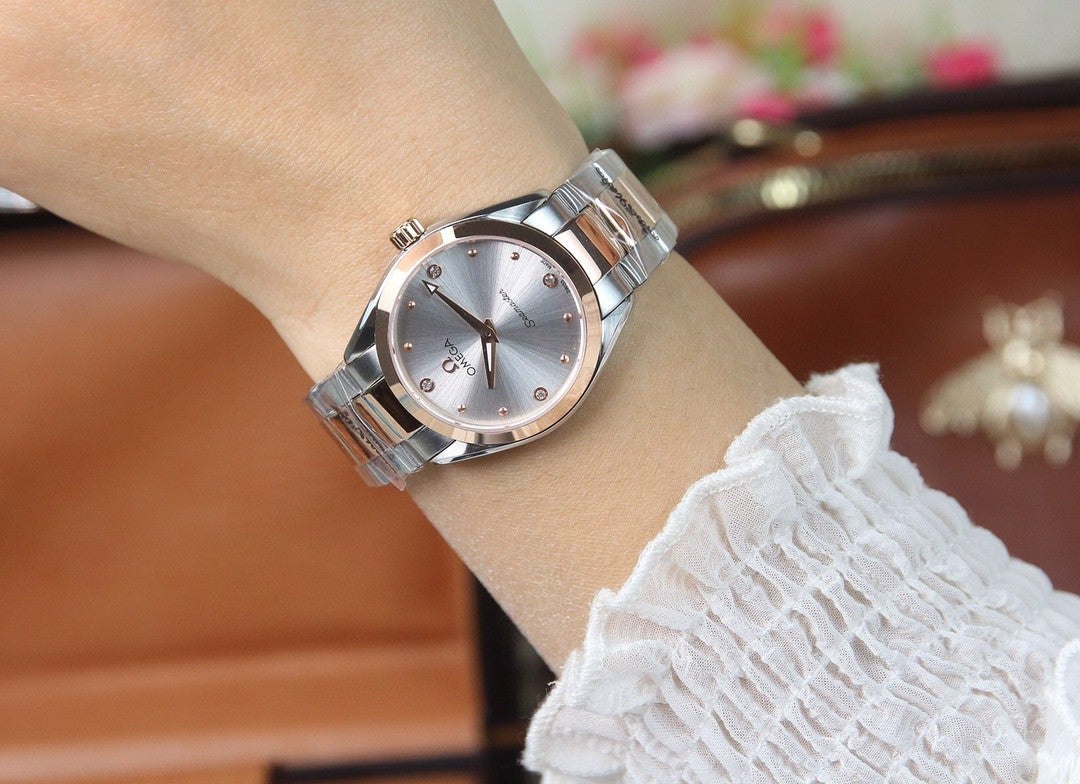 SEAMASTER QUARTZ 33MM TWO-TONE GREY DIAL