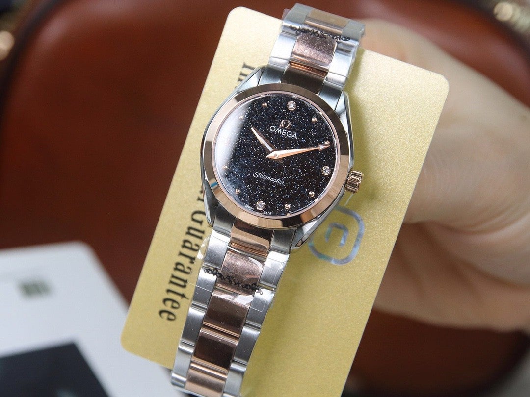 SEAMASTER QUARTZ 33MM TWO-TONE BLACK DIAL